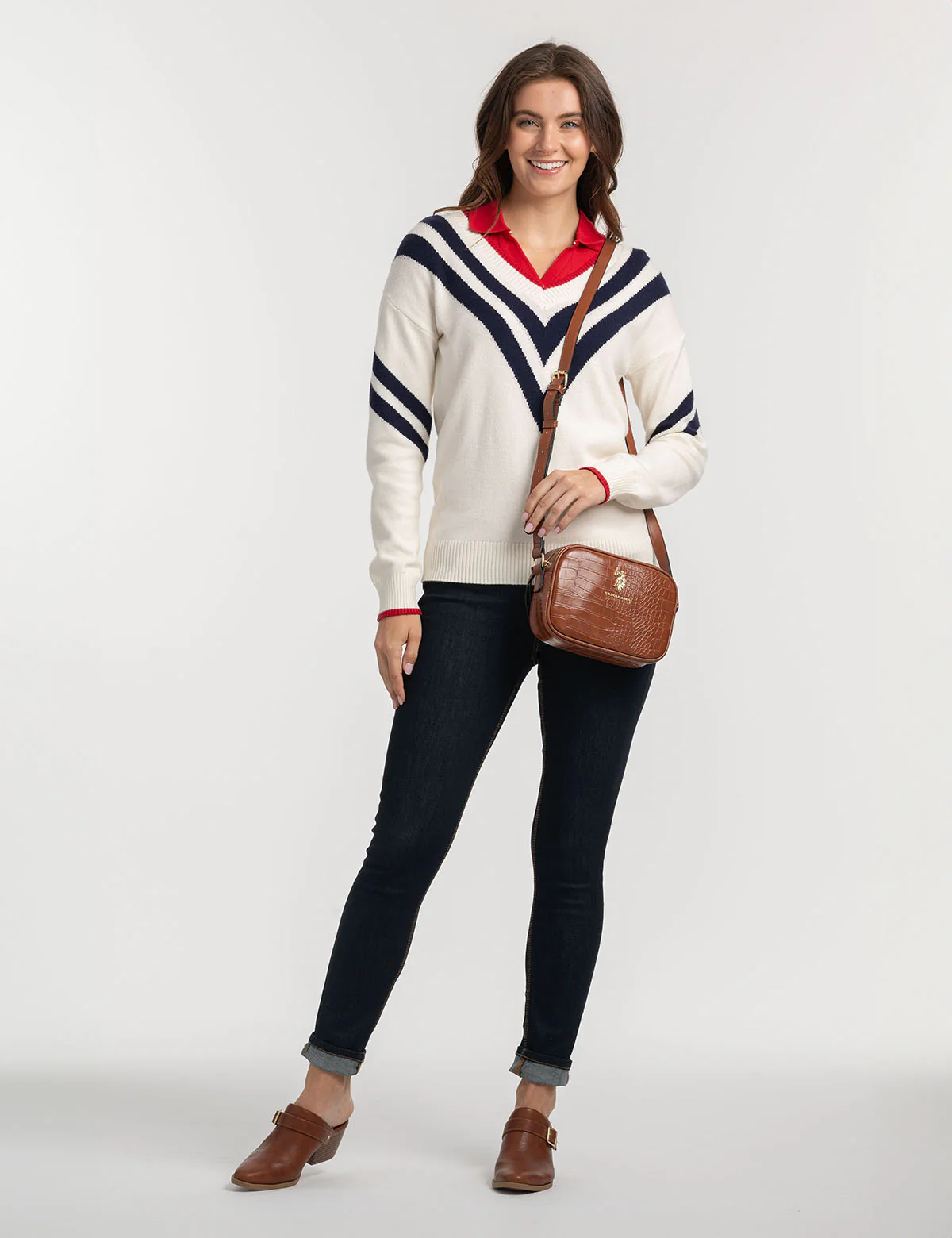CROCODILE EMBOSSED CROSSBODY BAG - Image 5
