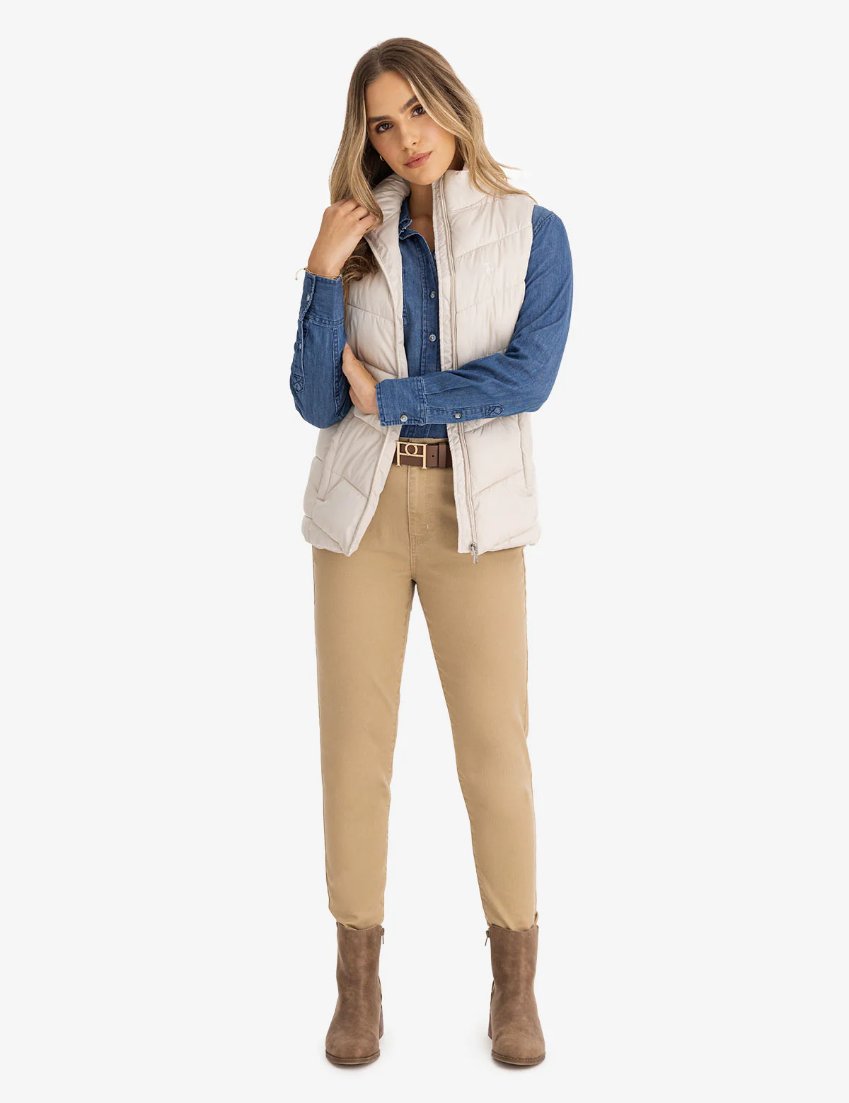 CHEVRON STITCH PUFFER VEST - Image 6