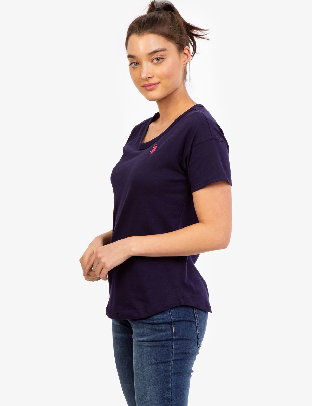 CURVED HEM CREW NECK T-SHIRT - Image 15