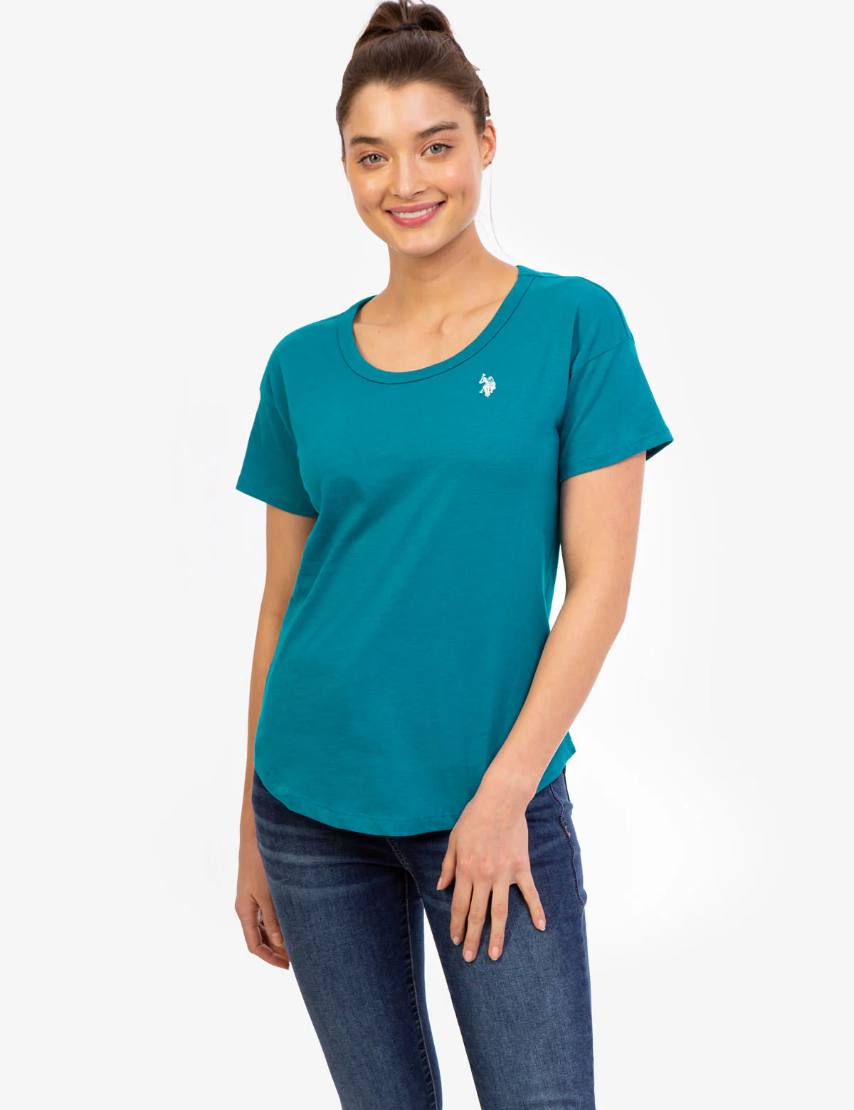 CURVED HEM CREW NECK T-SHIRT - Image 3