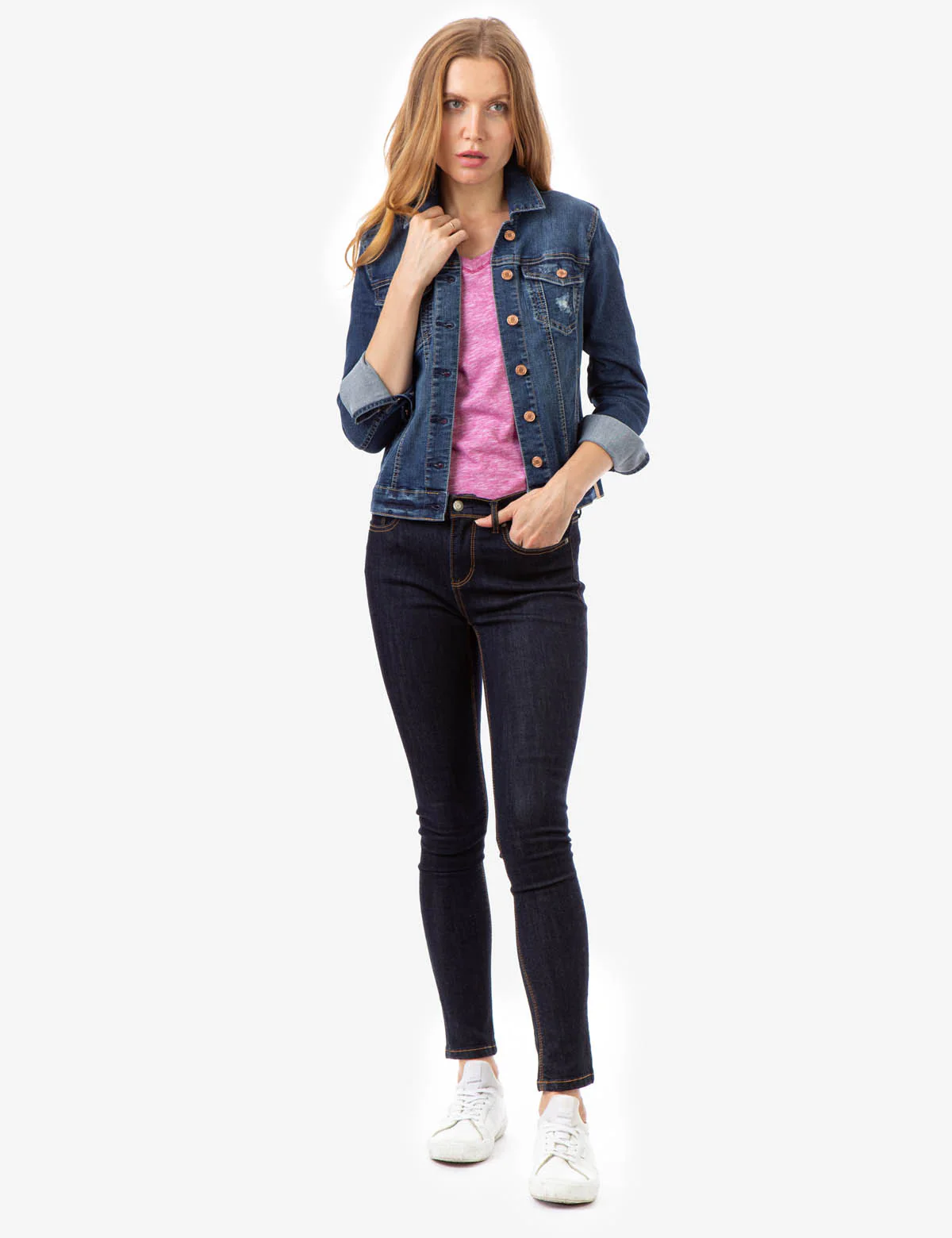 REPREVE® DARK WASH DENIM JACKET - Image 3