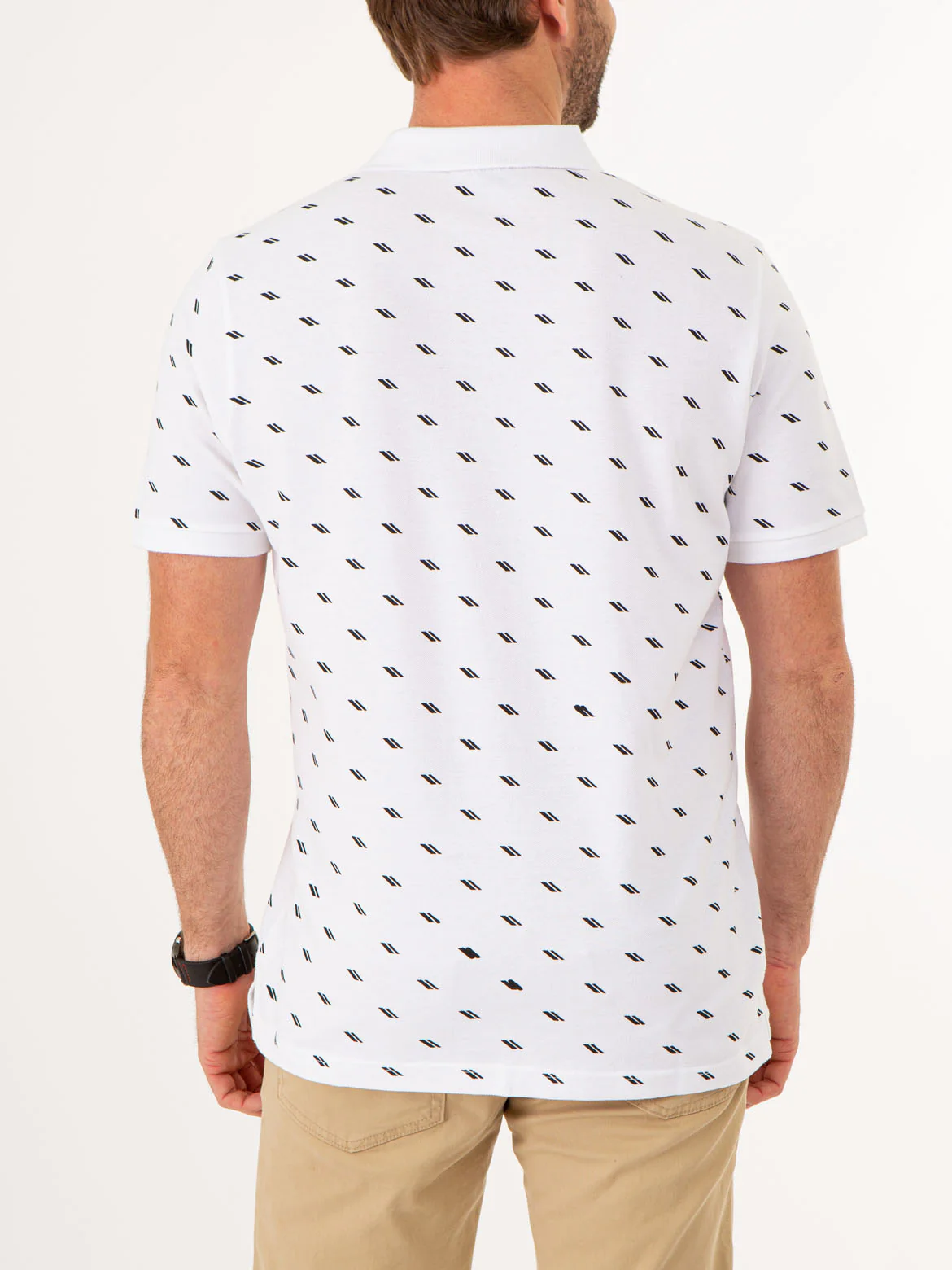DASH PRINT PIQUE POLO SHIRT - Image 11