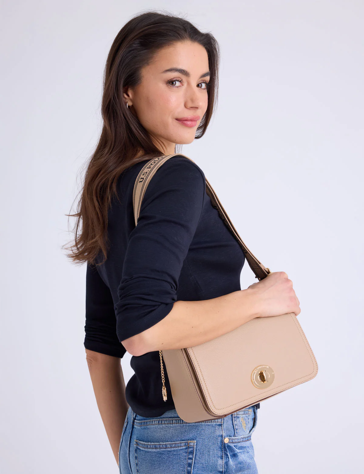 DECORATIVE TURNLOCK SHOULDER BAG - Image 6