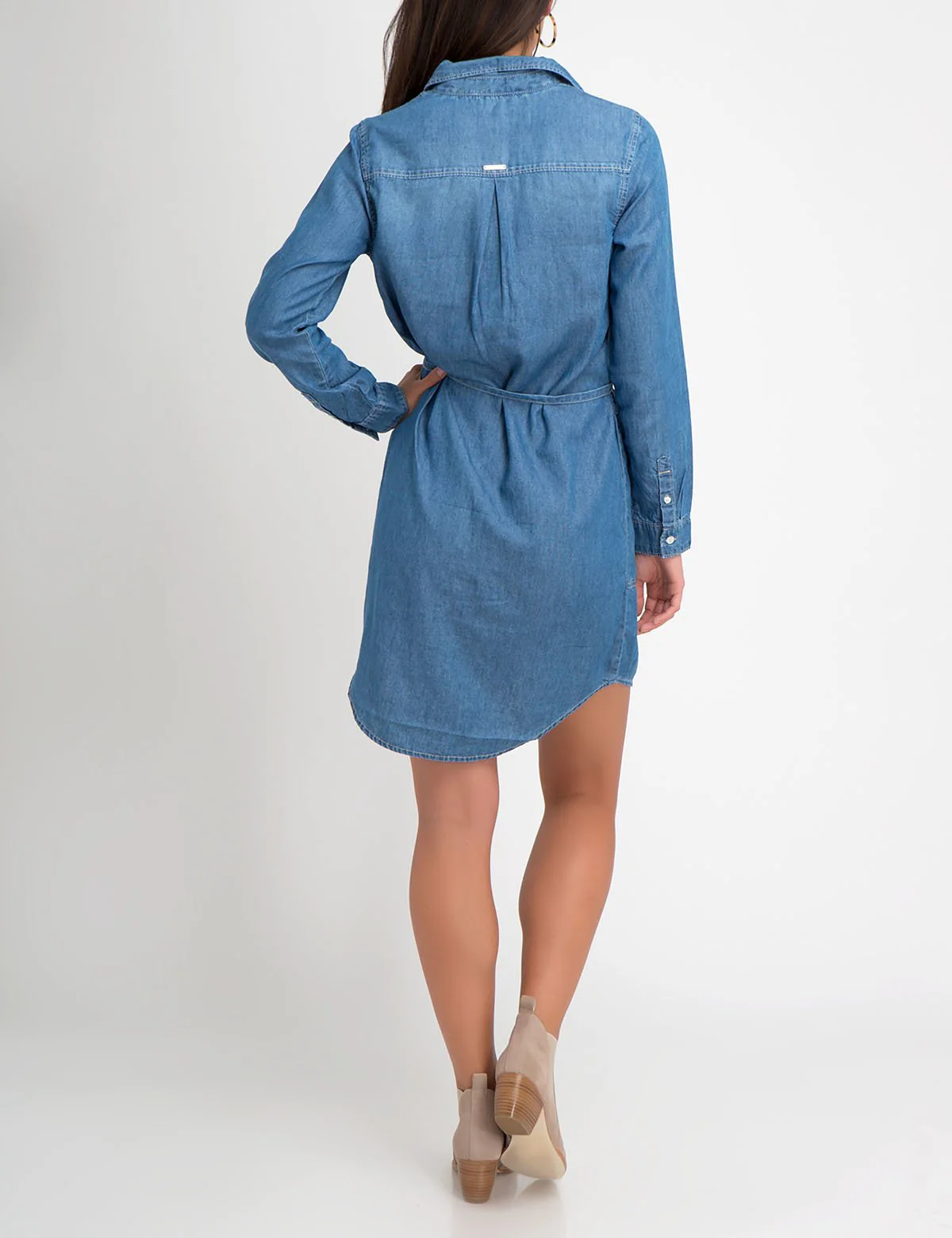 DENIM SHIRT DRESS - Image 6
