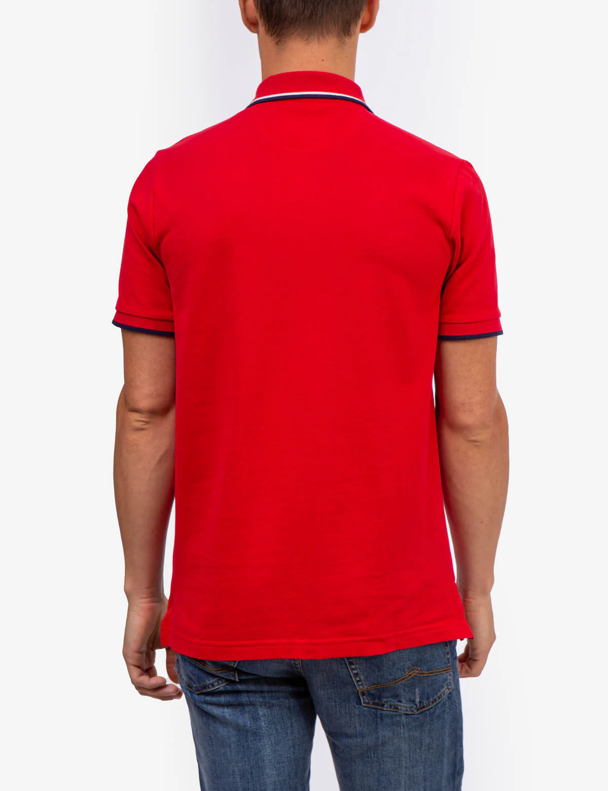DIAGONAL COLORBLOCK PIQUE POLO SHIRT - Image 15