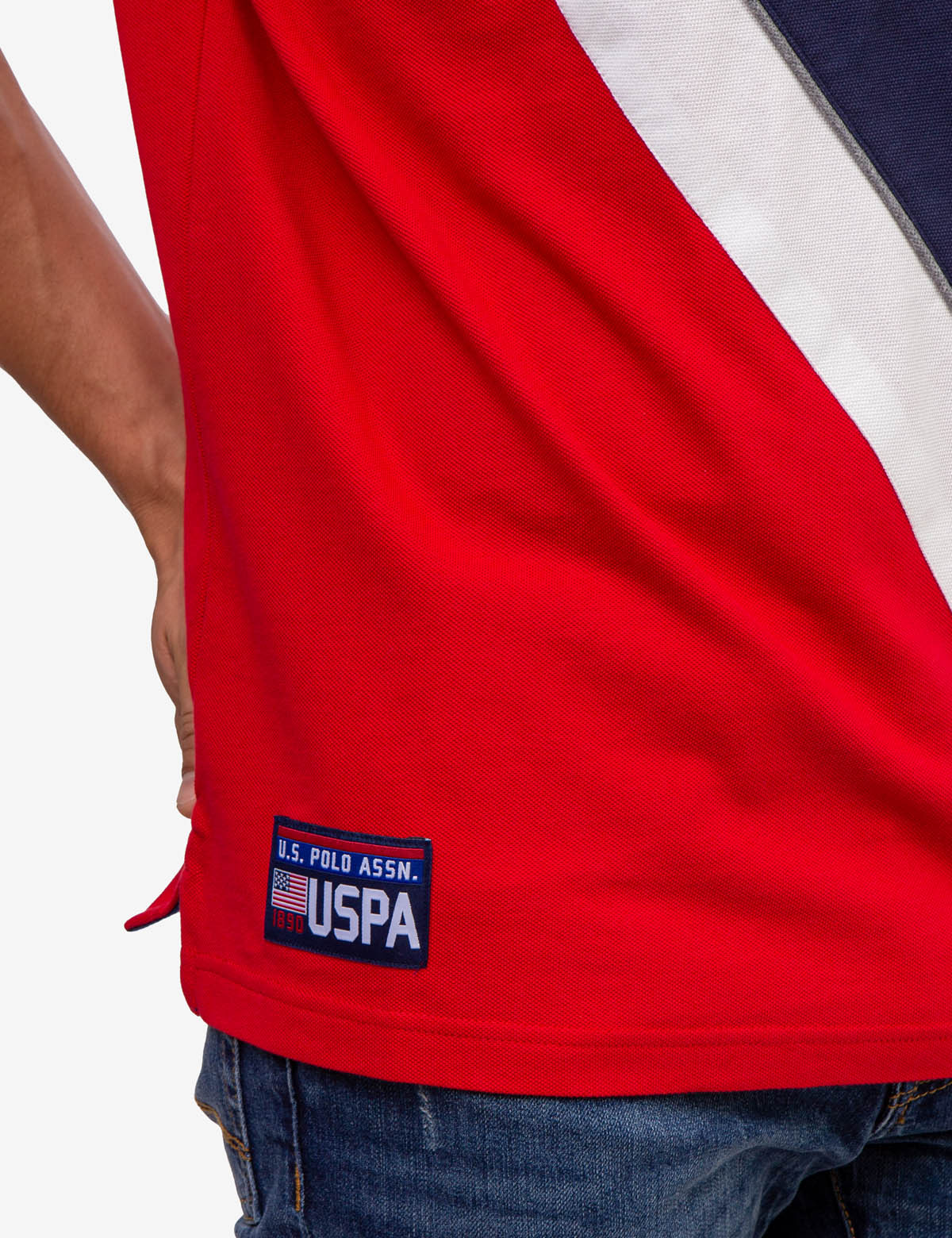 DIAGONAL COLORBLOCK PIQUE POLO SHIRT - Image 17
