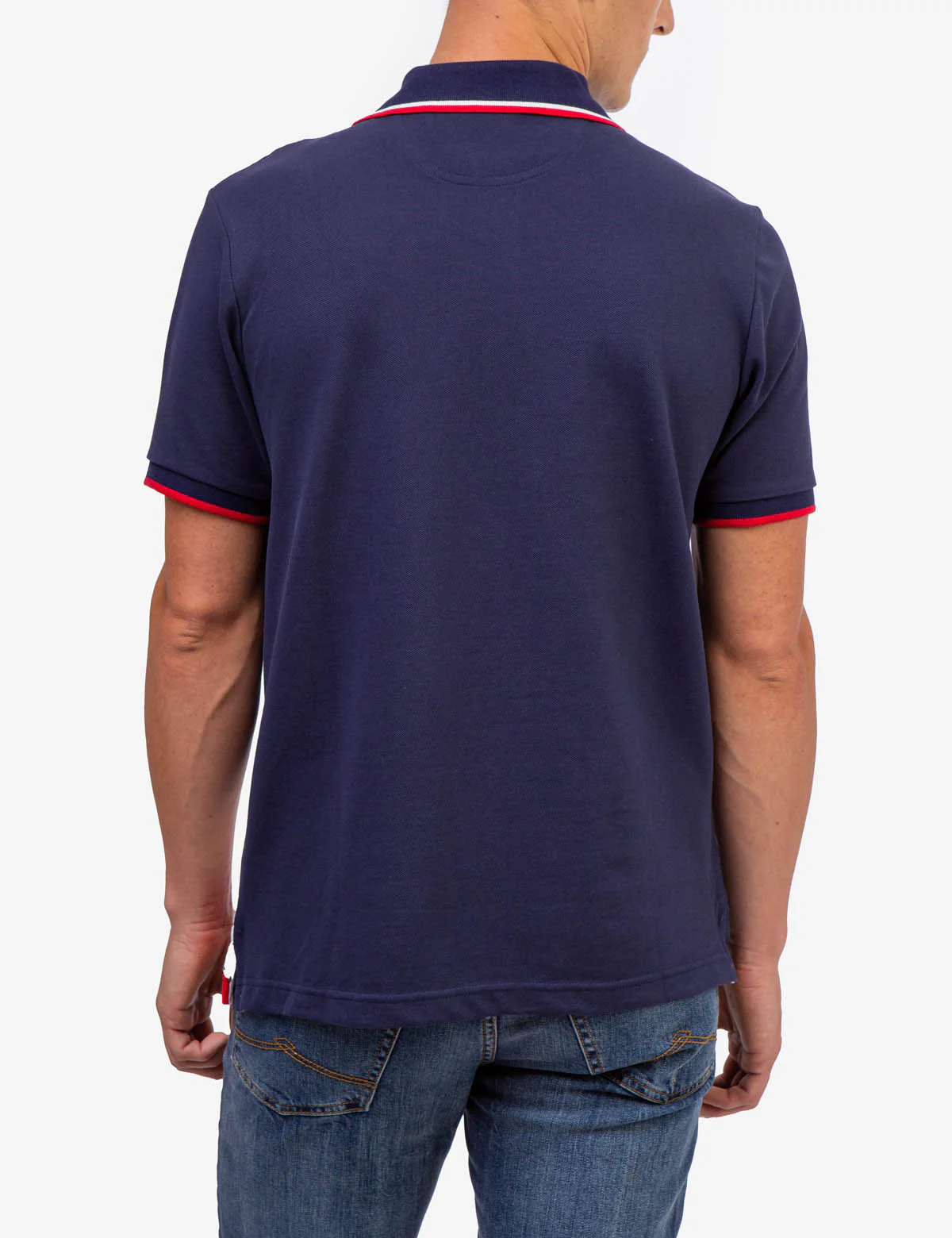 DIAGONAL COLORBLOCK PIQUE POLO SHIRT - Image 9