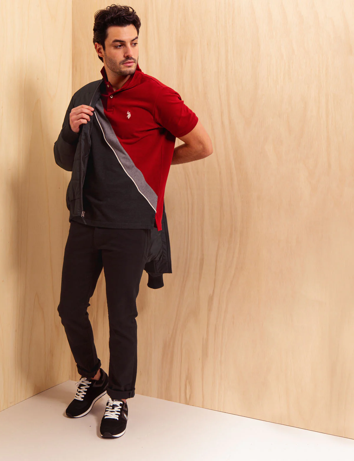 DIAGONAL COLORBLOCK POLO SHIRT - Image 13