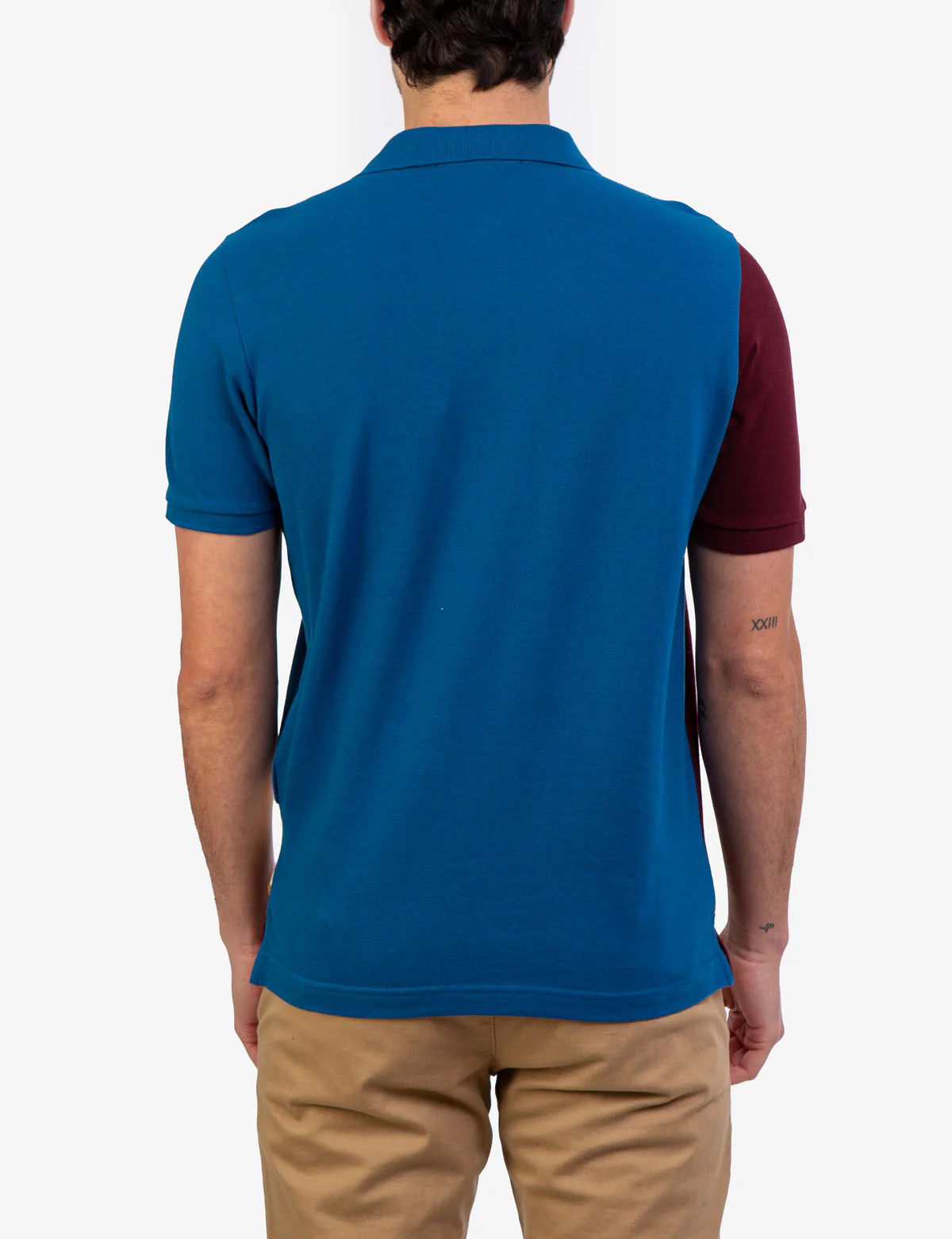 DIAGONAL COLORBLOCK POLO SHIRT - Image 3