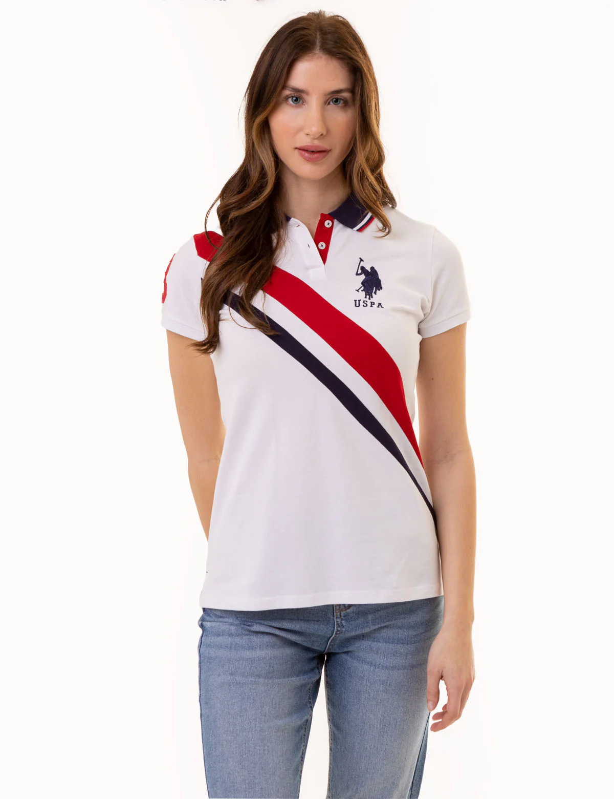 DIAGONAL DOUBLE SASH POLO SHIRT - Image 7