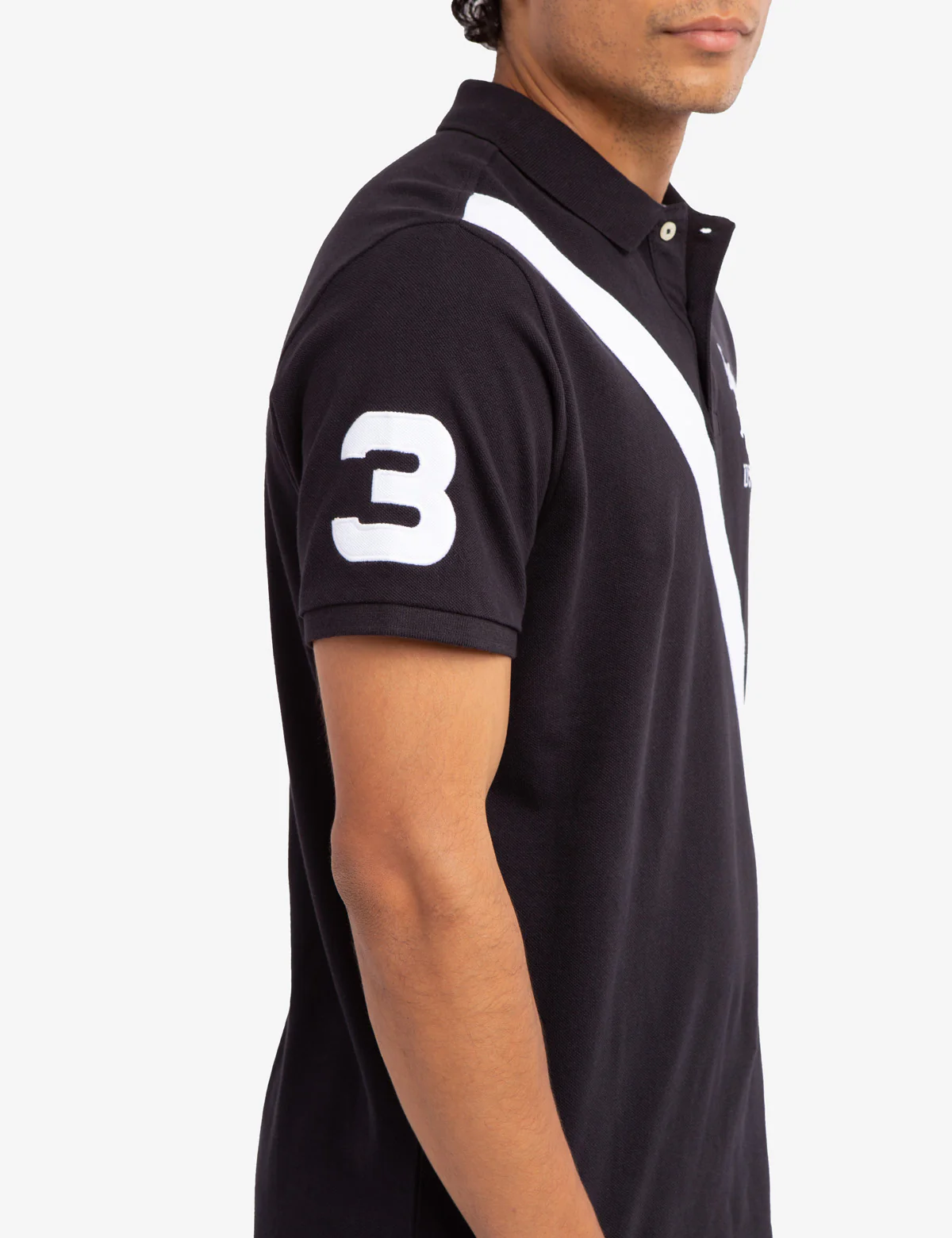 DIAGONAL SASH PIQUE POLO SHIRT - Image 10