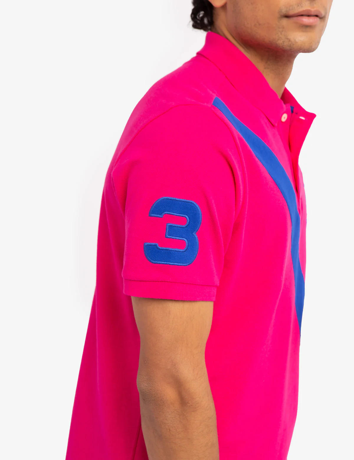 DIAGONAL SASH PIQUE POLO SHIRT - Image 4