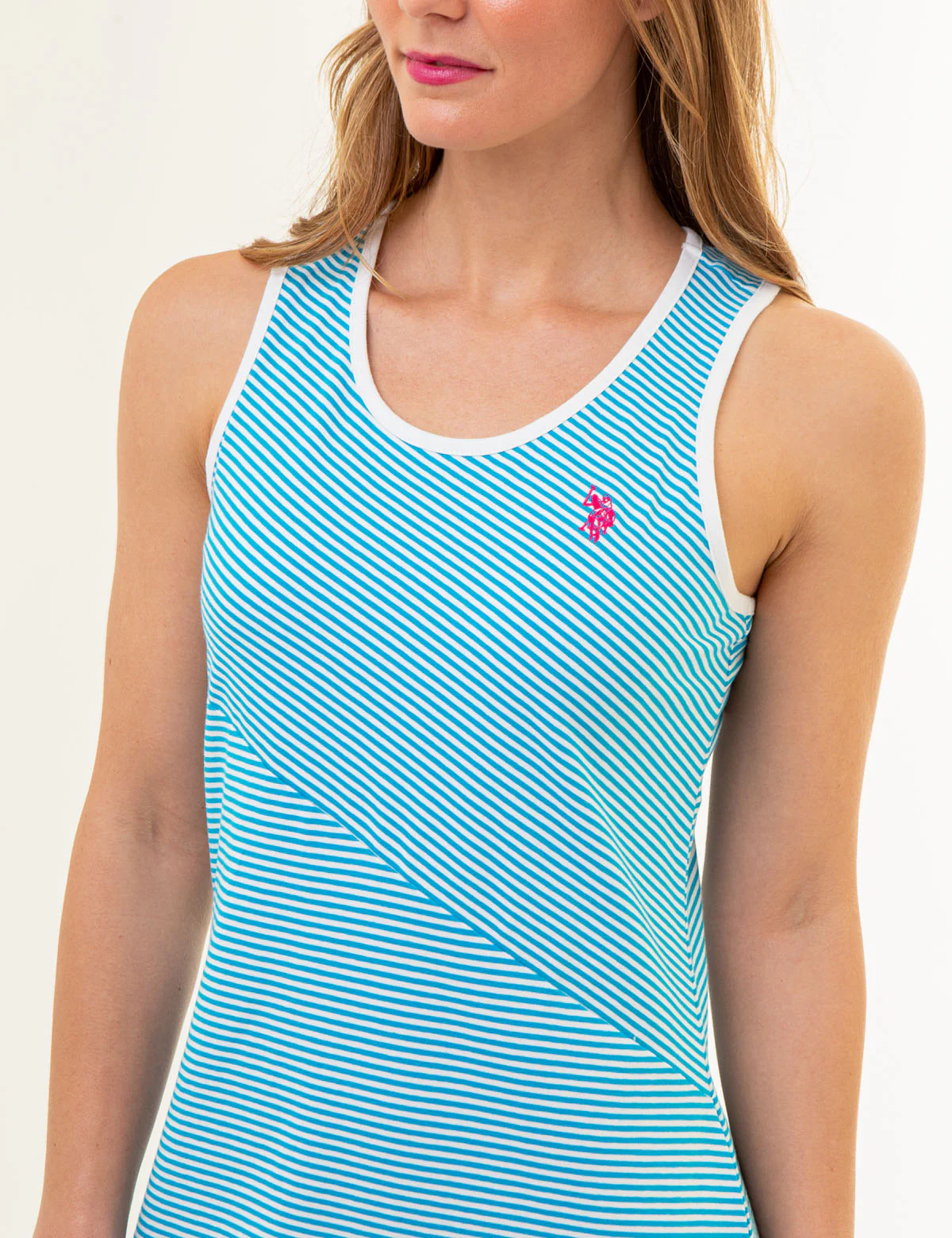 DIAGONAL STRIPE TANK DRESS - Image 9