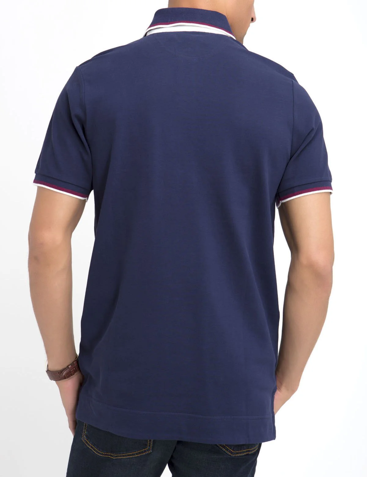 DIAGONAL STRIPED POLO SHIRT - Image 8