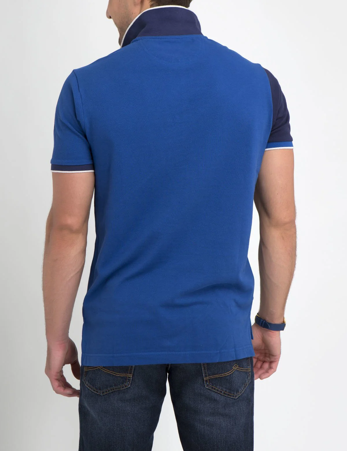 DIAGONAL STRIPED POLO SHIRT - Image 3