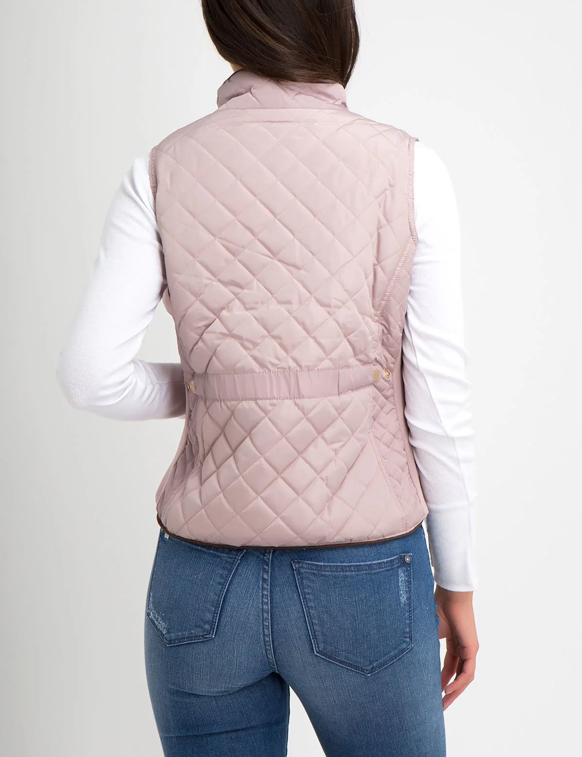 DIAMOND QUILT SIDE KNIT VEST - Image 21