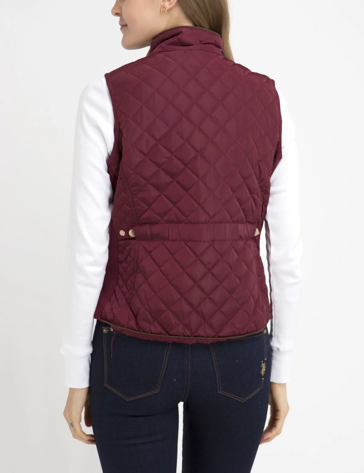 DIAMOND QUILT SIDE KNIT VEST - Image 23
