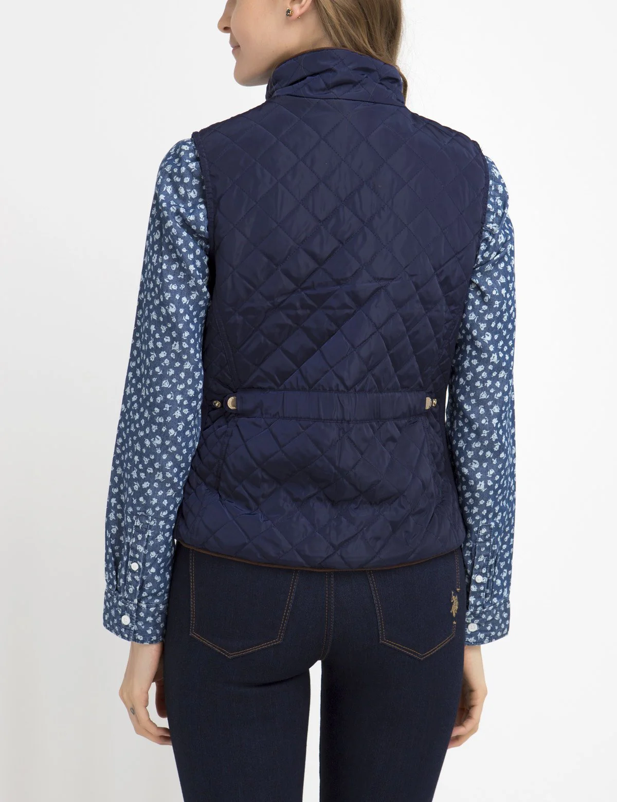 DIAMOND QUILT SIDE KNIT VEST - Image 6
