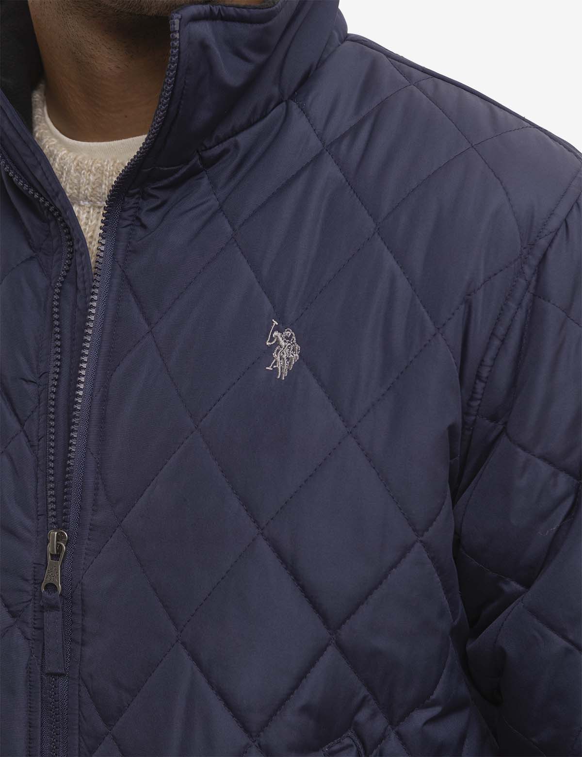 DIAMOND QUILTED FLEECE JACKET - Image 8
