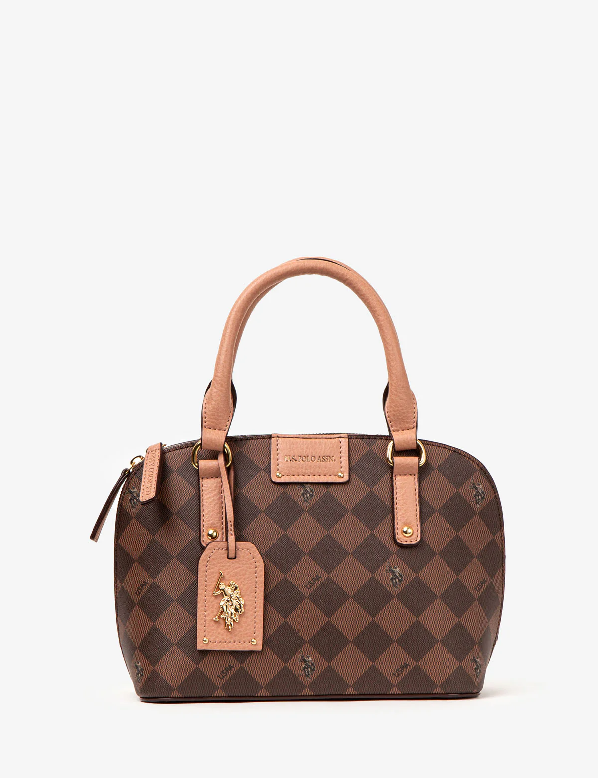 DIAMOND SIGNATURE DOME BAG WITH CROSSBODY STRAP - Image 5
