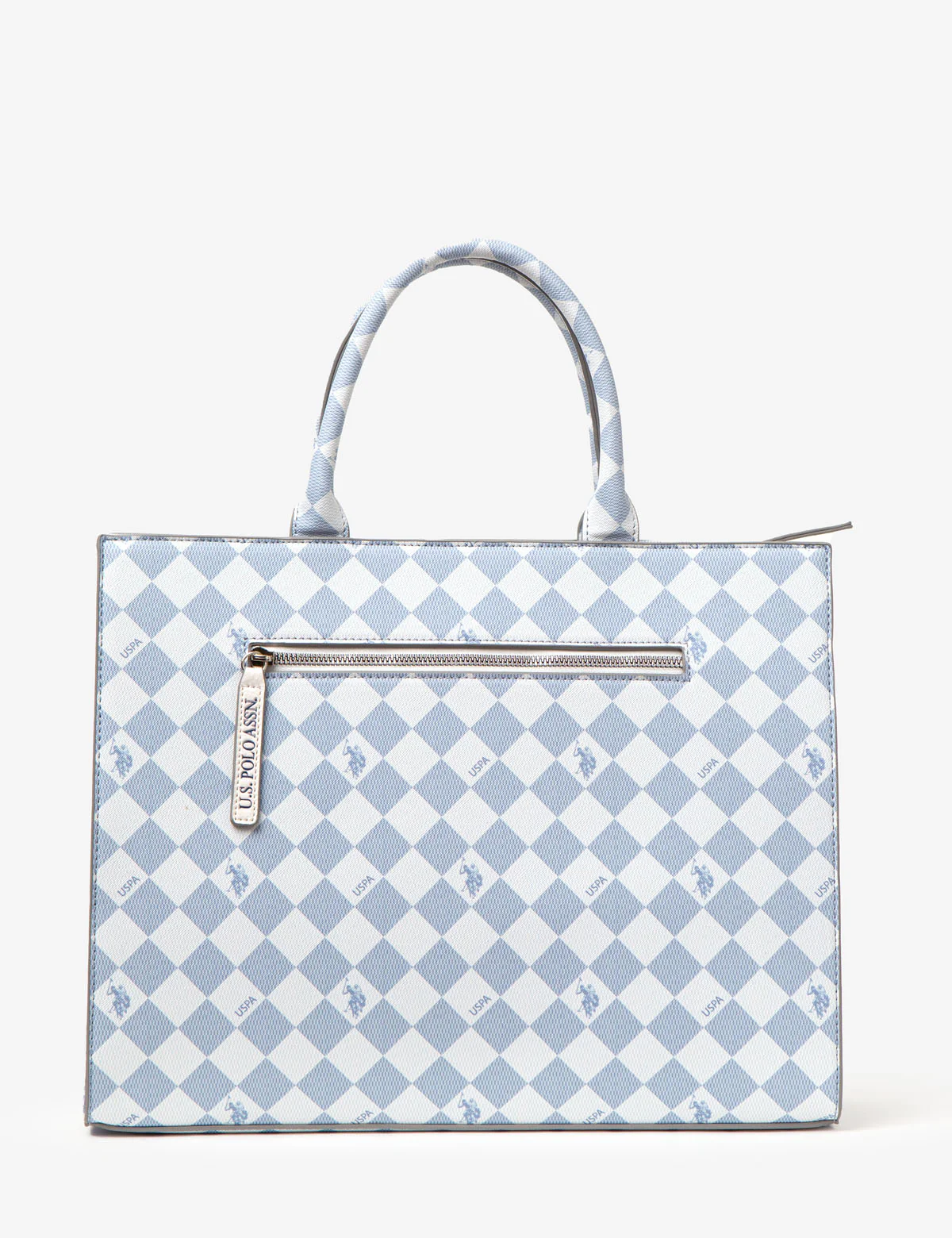 DIAMOND STRIPE BOOK TOTE WITH CROSSBODY STRAP - Image 2