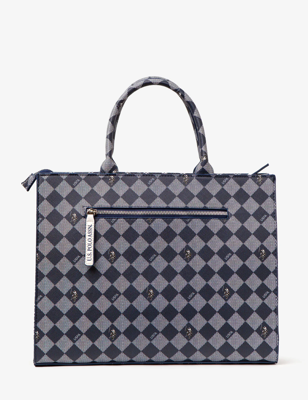 DIAMOND STRIPE BOOK TOTE WITH CROSSBODY STRAP - Image 5