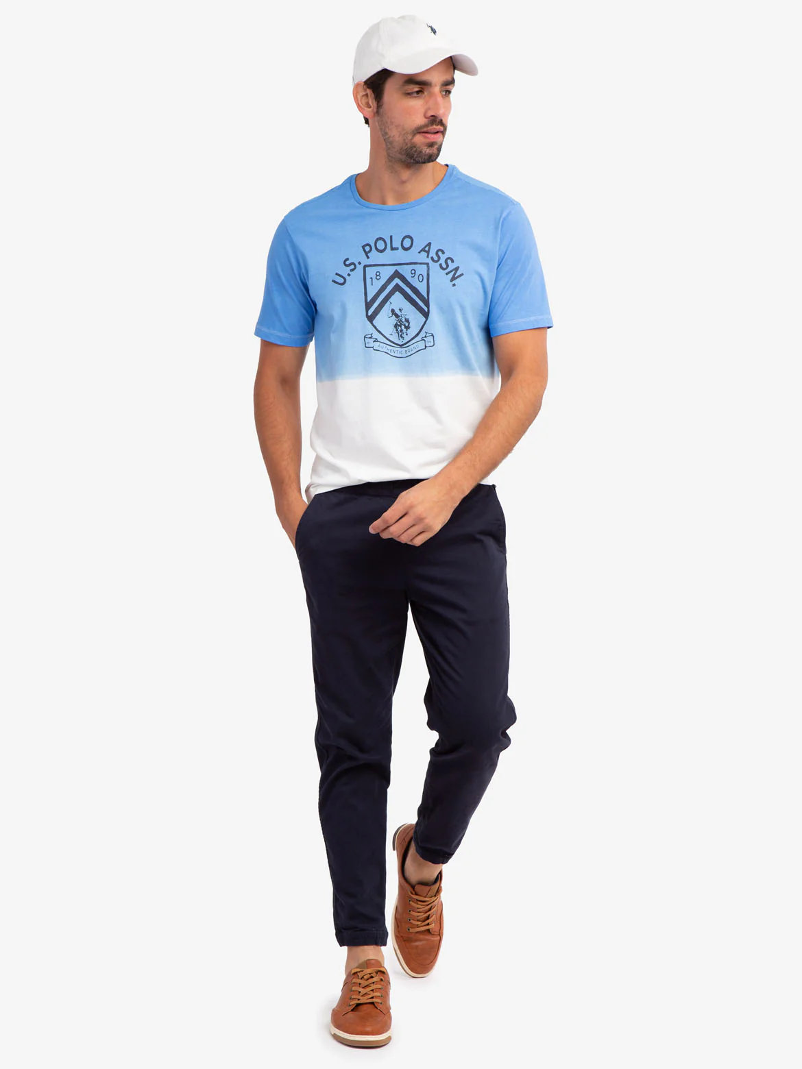 DIP DYE JERSEY GRAPHIC PRINT T-SHIRT - Image 2