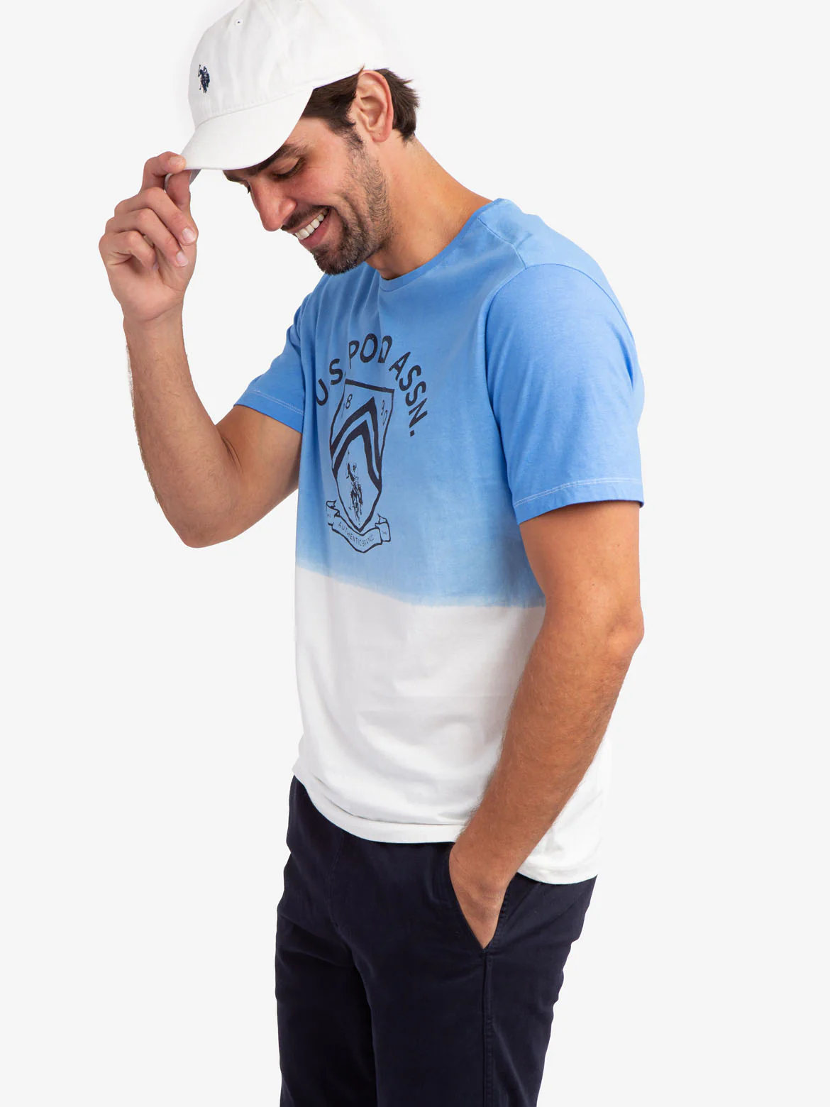 DIP DYE JERSEY GRAPHIC PRINT T-SHIRT - Image 3