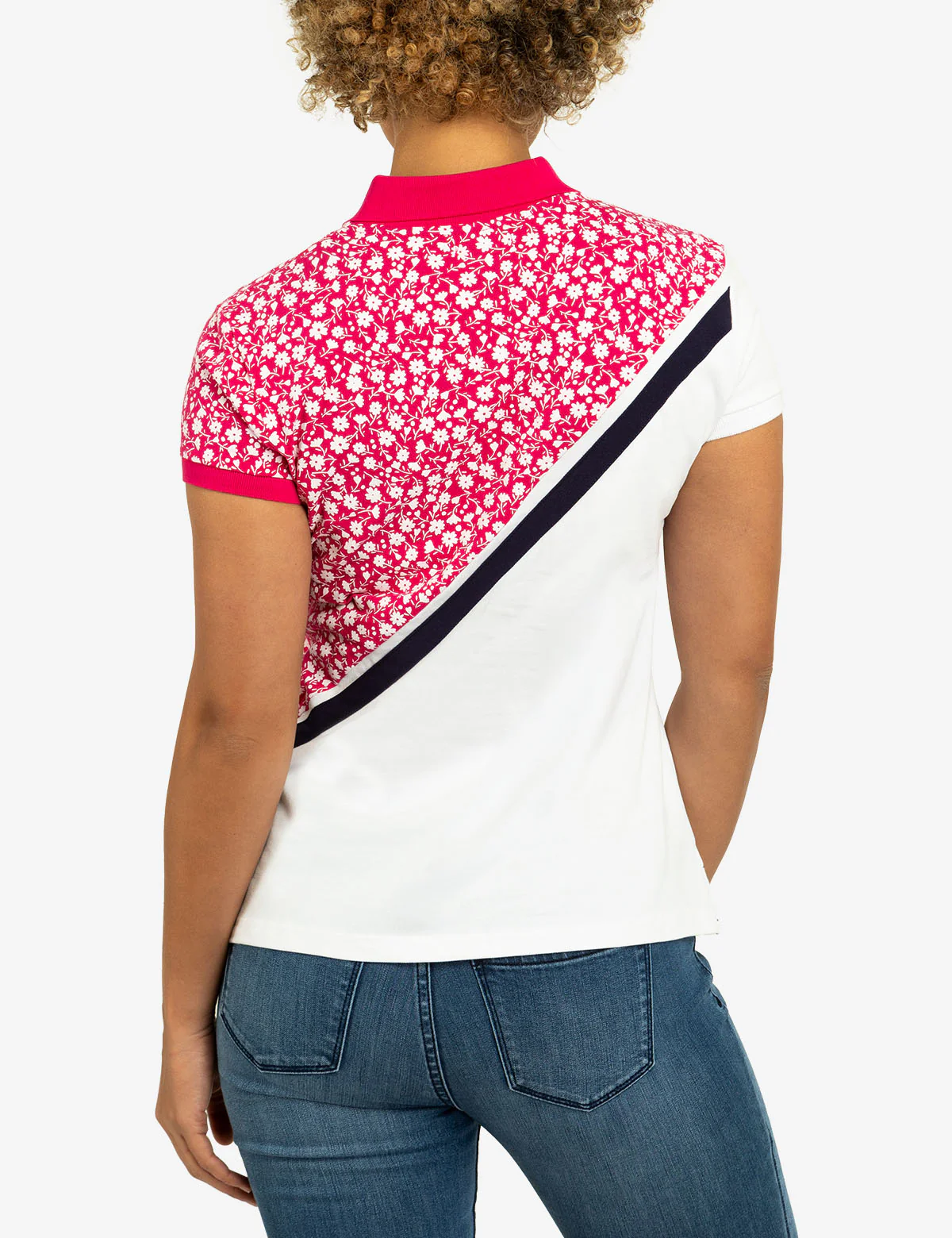 DITSY DIAGONAL COLORBLOCK POLO SHIRT - Image 4