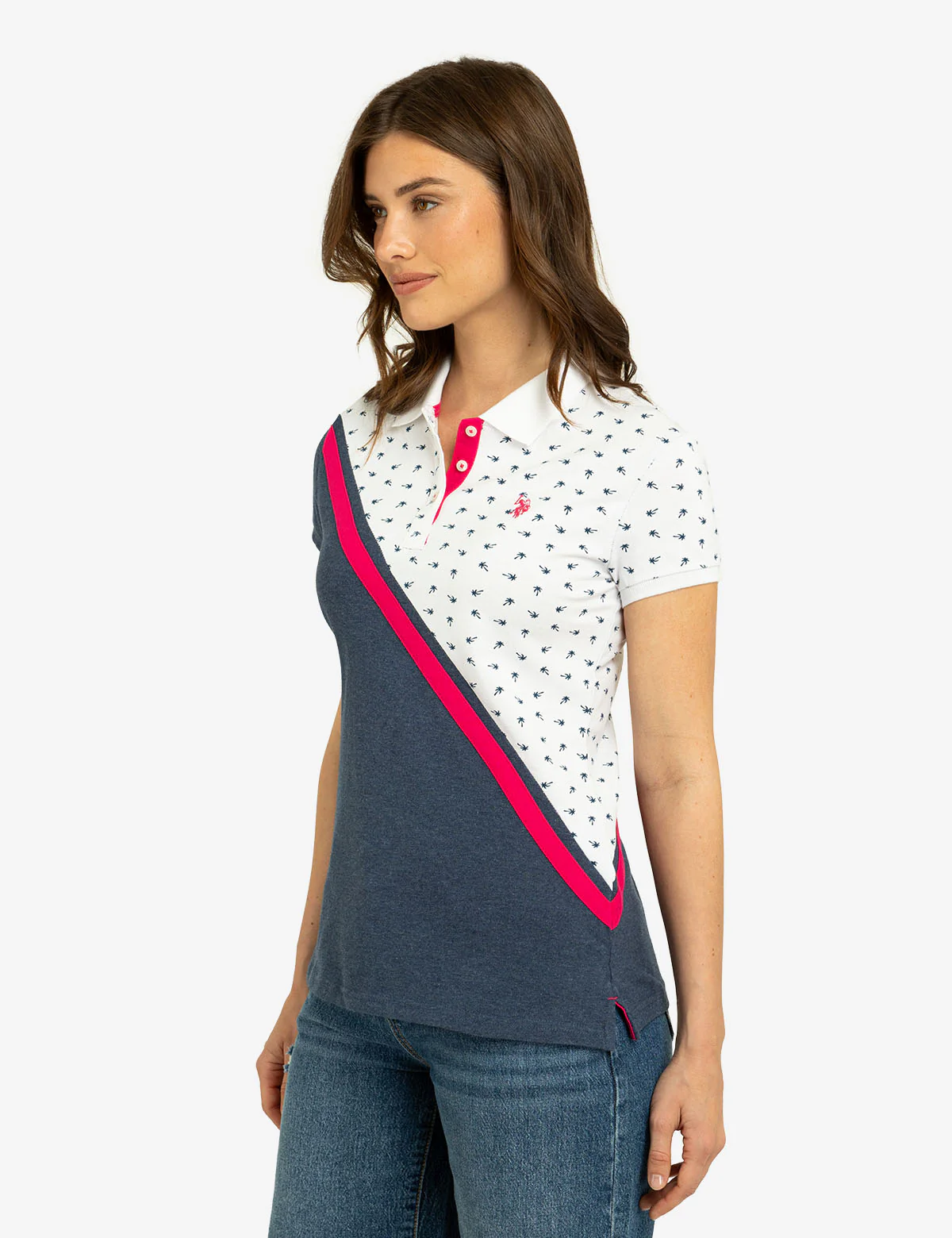 DITSY DIAGONAL COLORBLOCK POLO SHIRT - Image 9