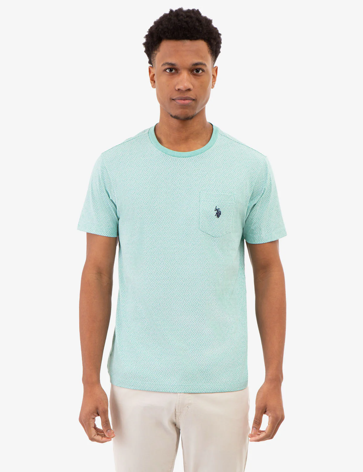 DITZY FLORAL PRINT JERSEY T-SHIRT WITH POCKET