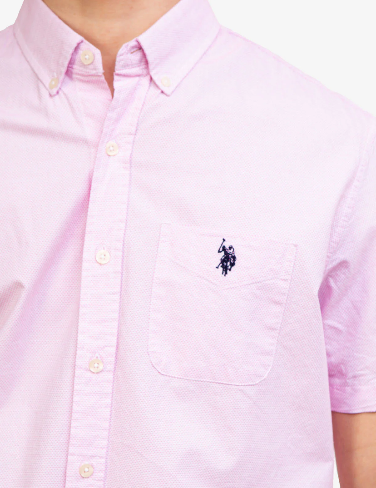 DOBBY PATTERN SHORT SLEEVE SHIRT - Image 10