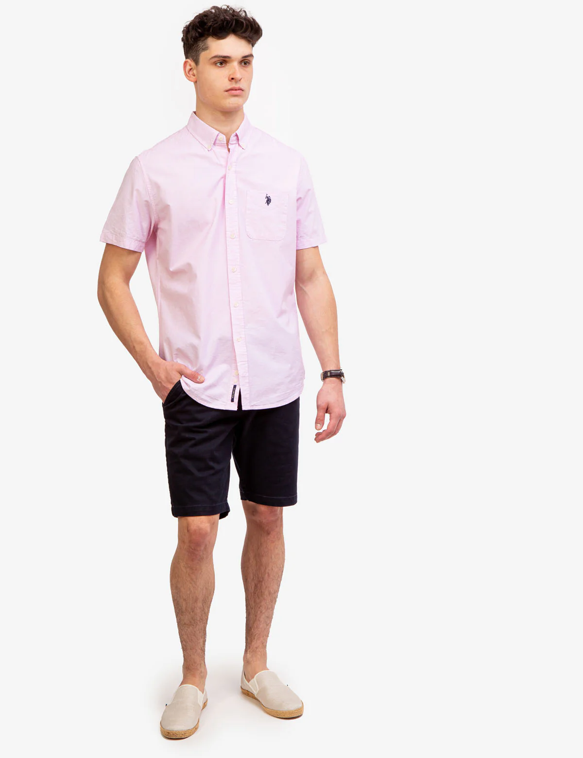DOBBY PATTERN SHORT SLEEVE SHIRT - Image 7