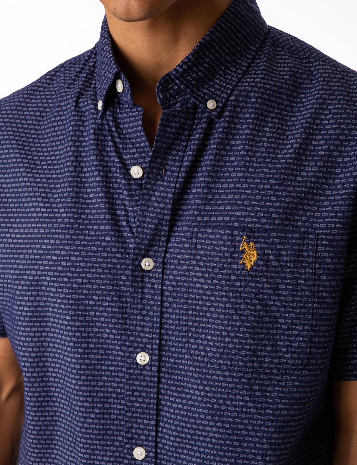 TEXTURED DOBBY SHORT SLEEVE SHIRT - Image 6