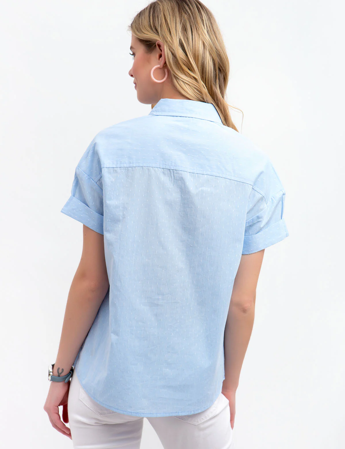 DOT BUTTON FRONT SHIRT - Image 20