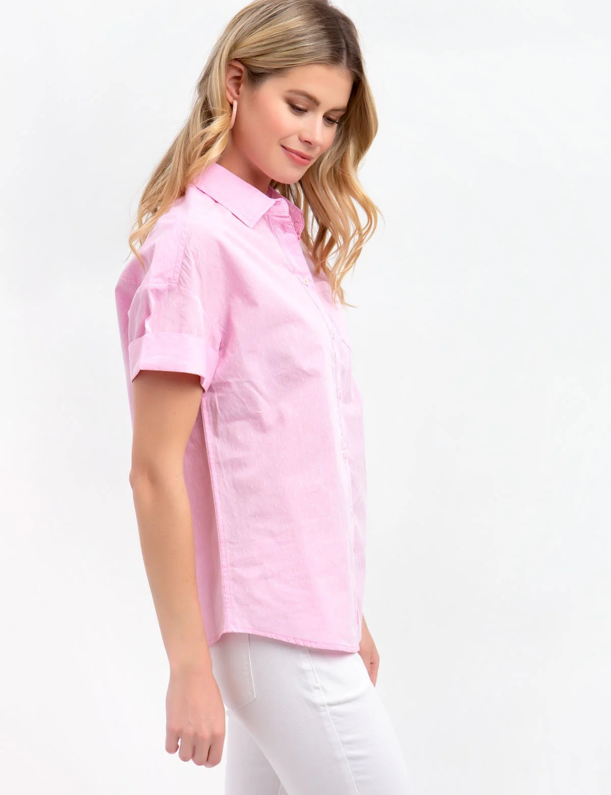 DOT BUTTON FRONT SHIRT - Image 3