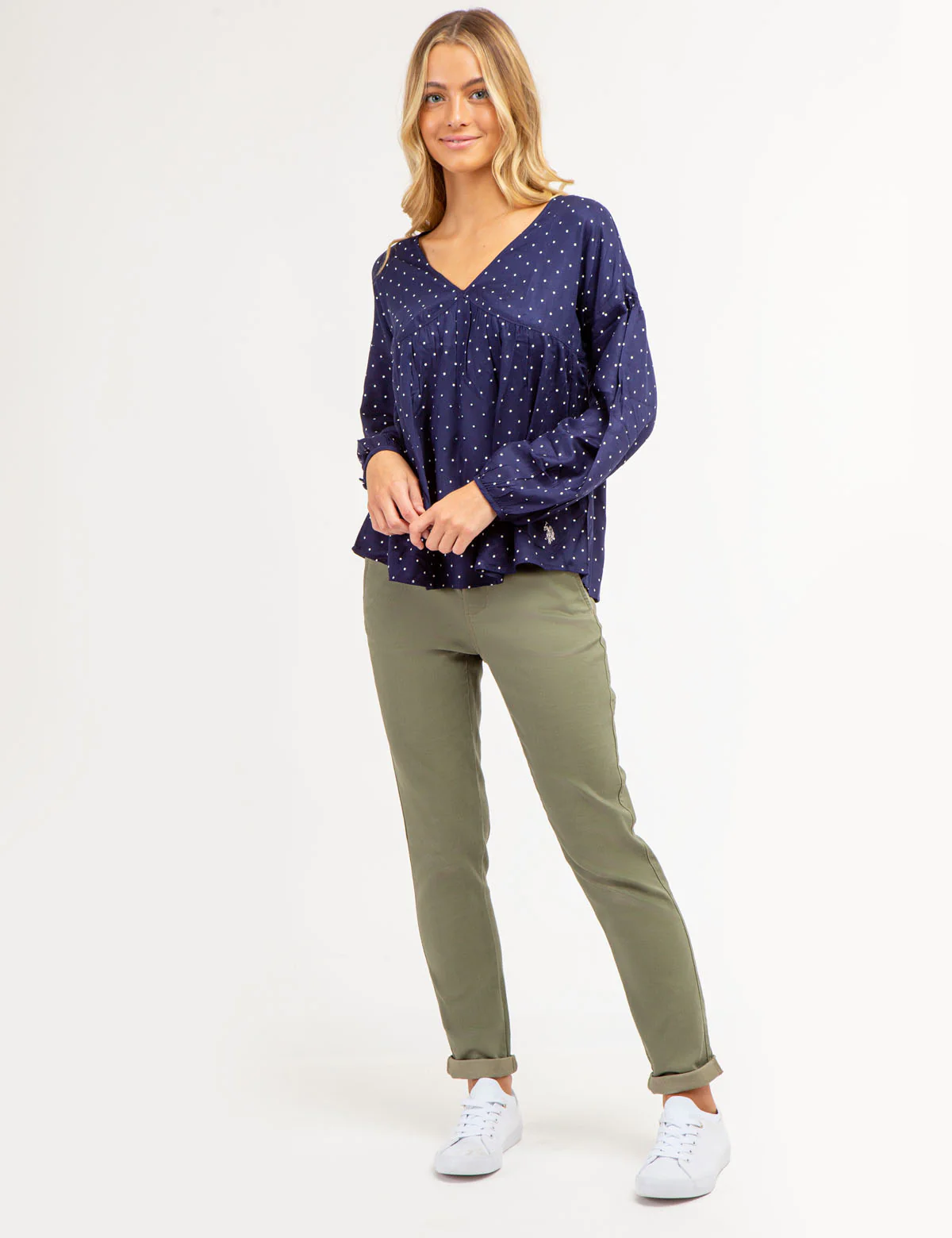 DOT POETIC V-NECK TOP - Image 2