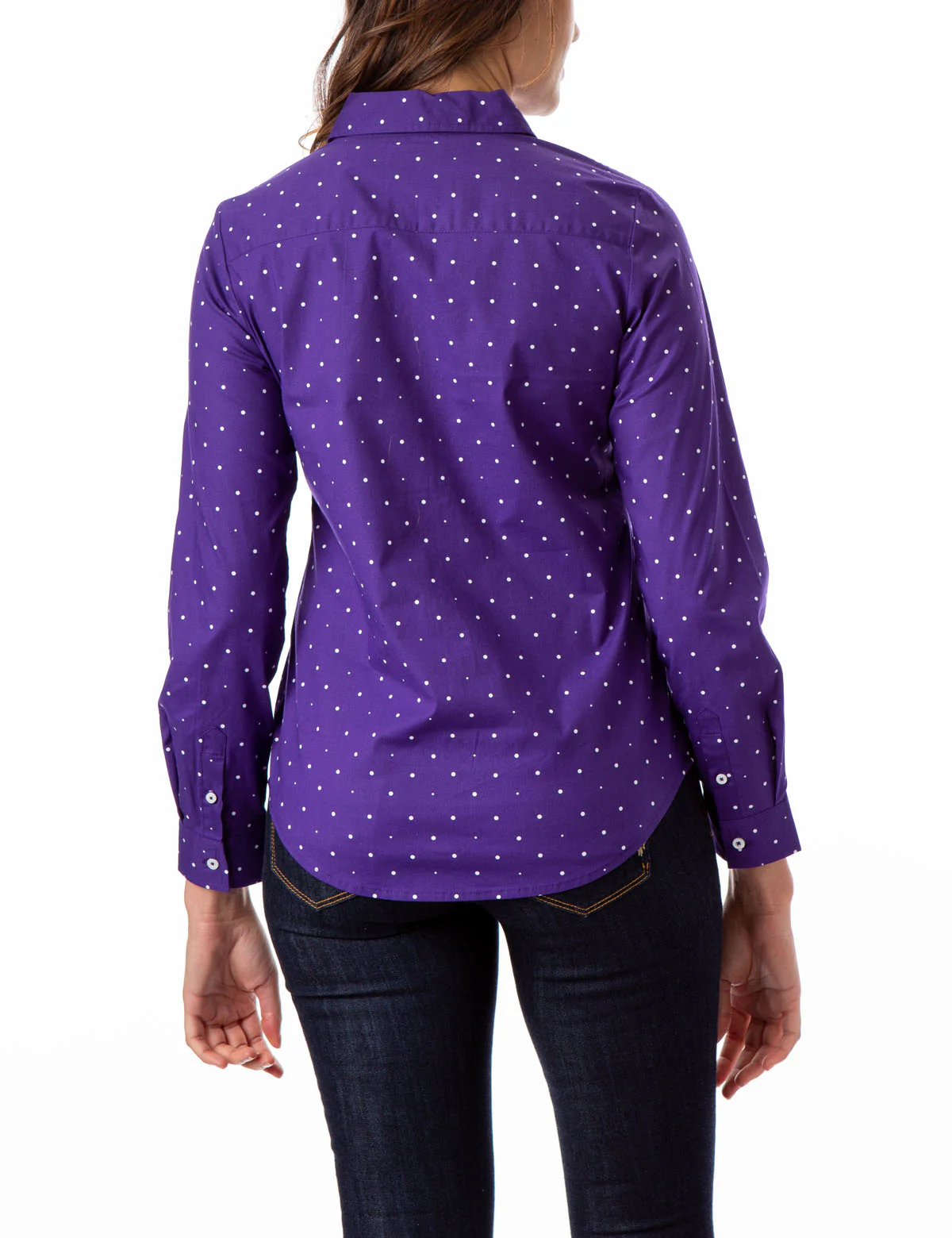 DOT POPLIN LONG SLEEVE SHIRT - Image 6