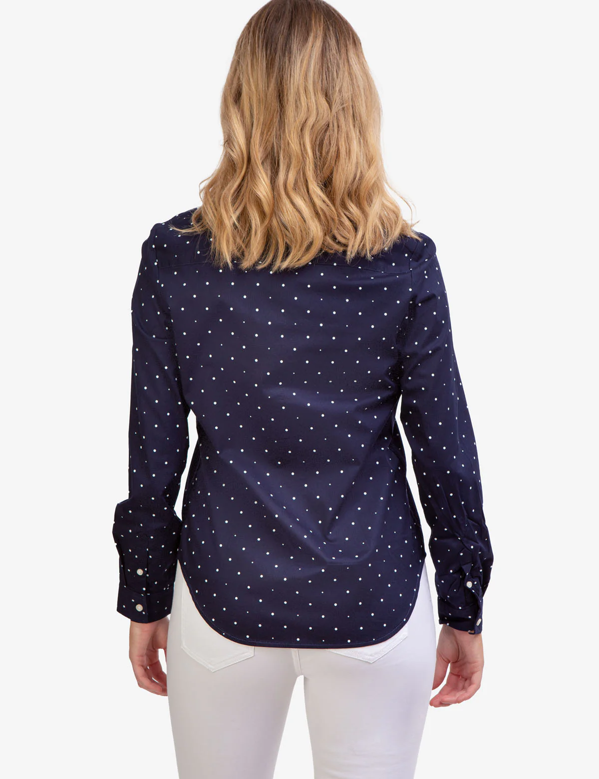 DOT POPLIN LONG SLEEVE SHIRT - Image 21