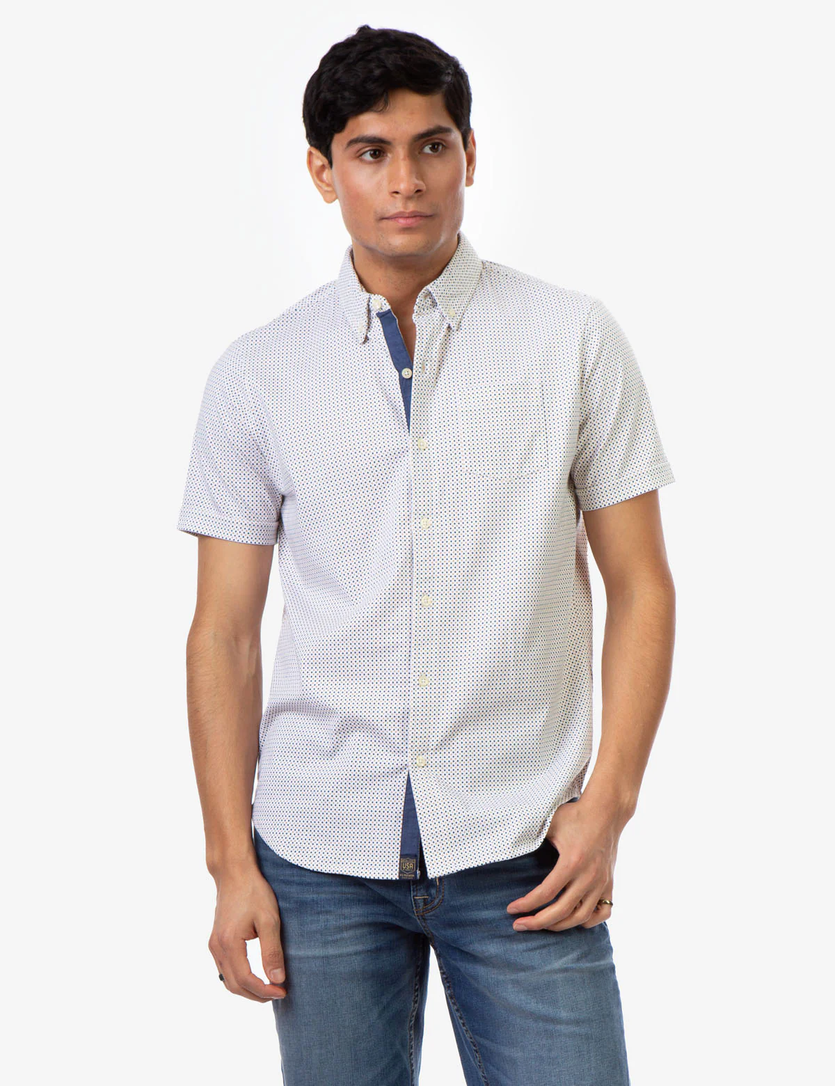 DOT PRINT BUTTON UP SHIRT - Image 9