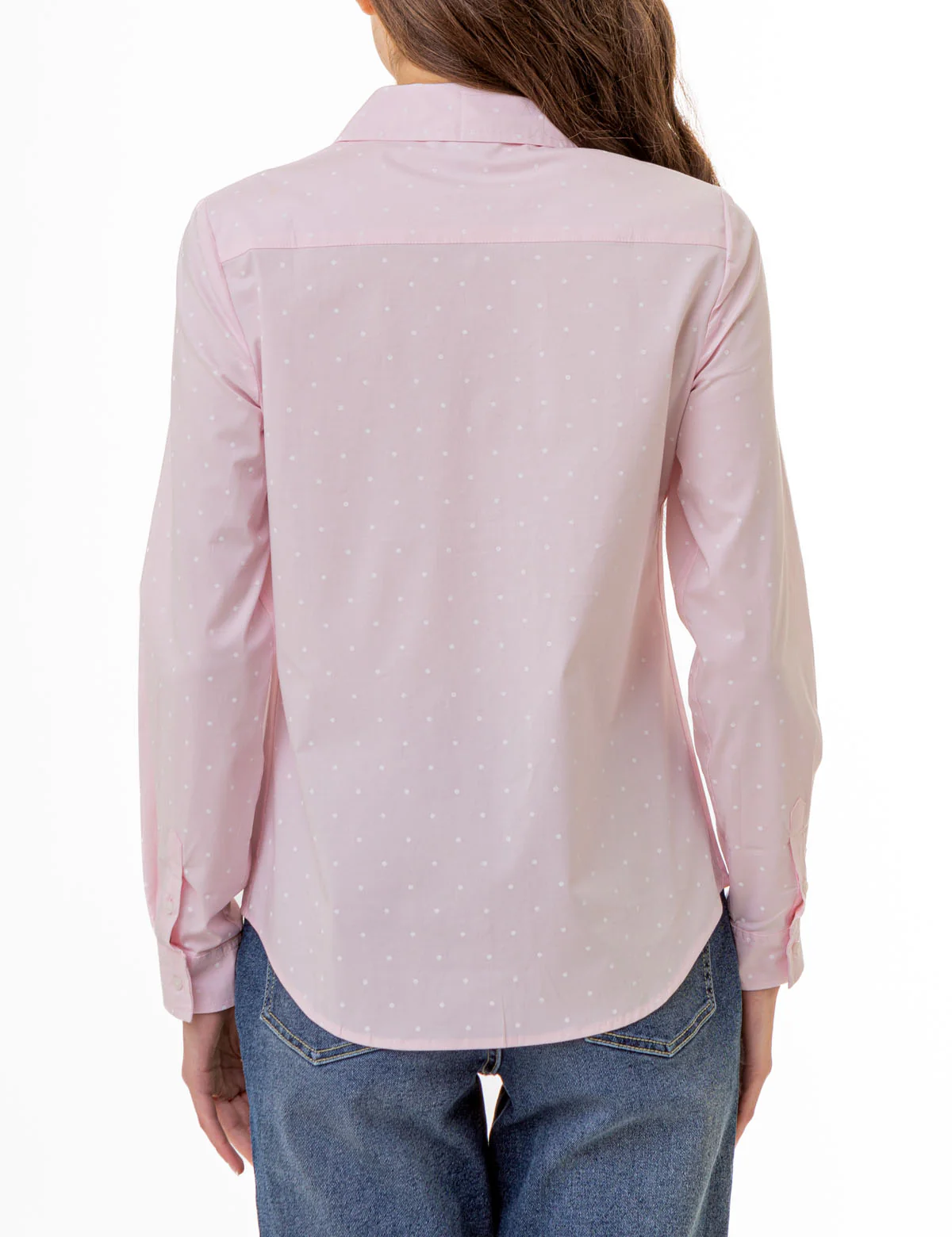 DOT PRINT LONG SLEEVE POPLIN SHIRT - Image 11