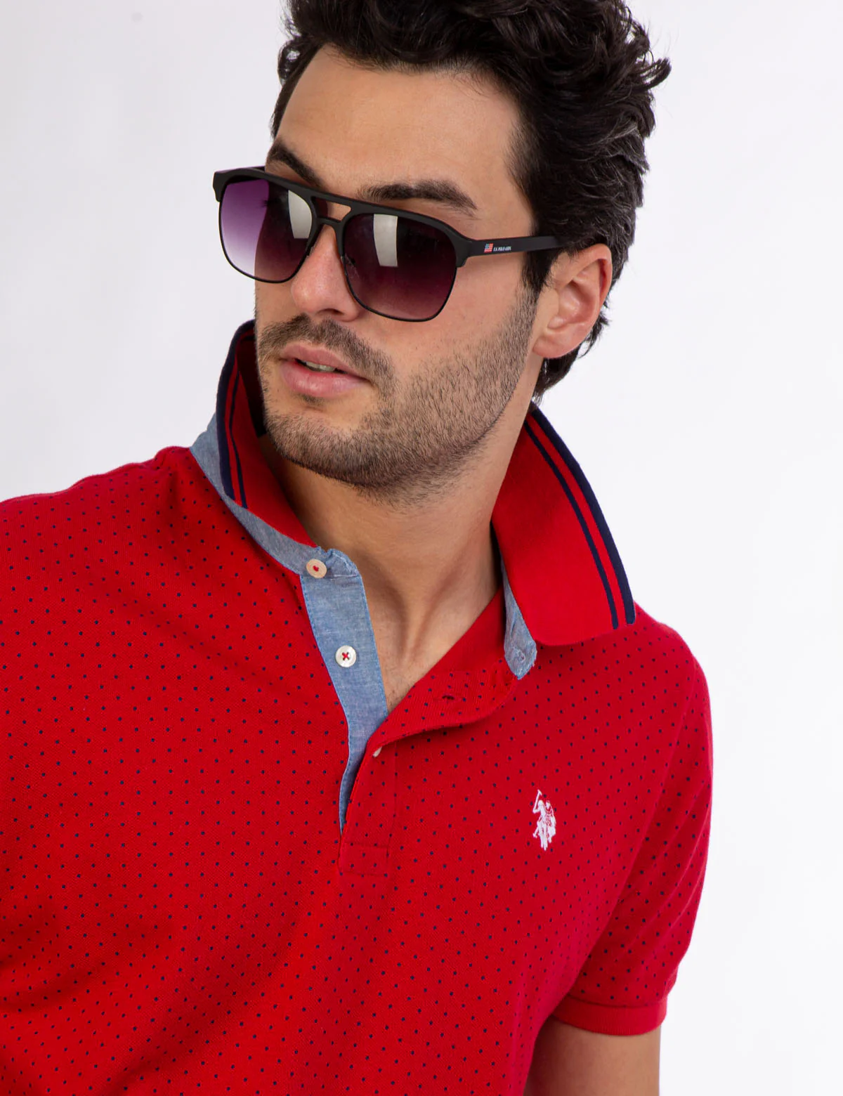 DOT PRINT POLO SHIRT
