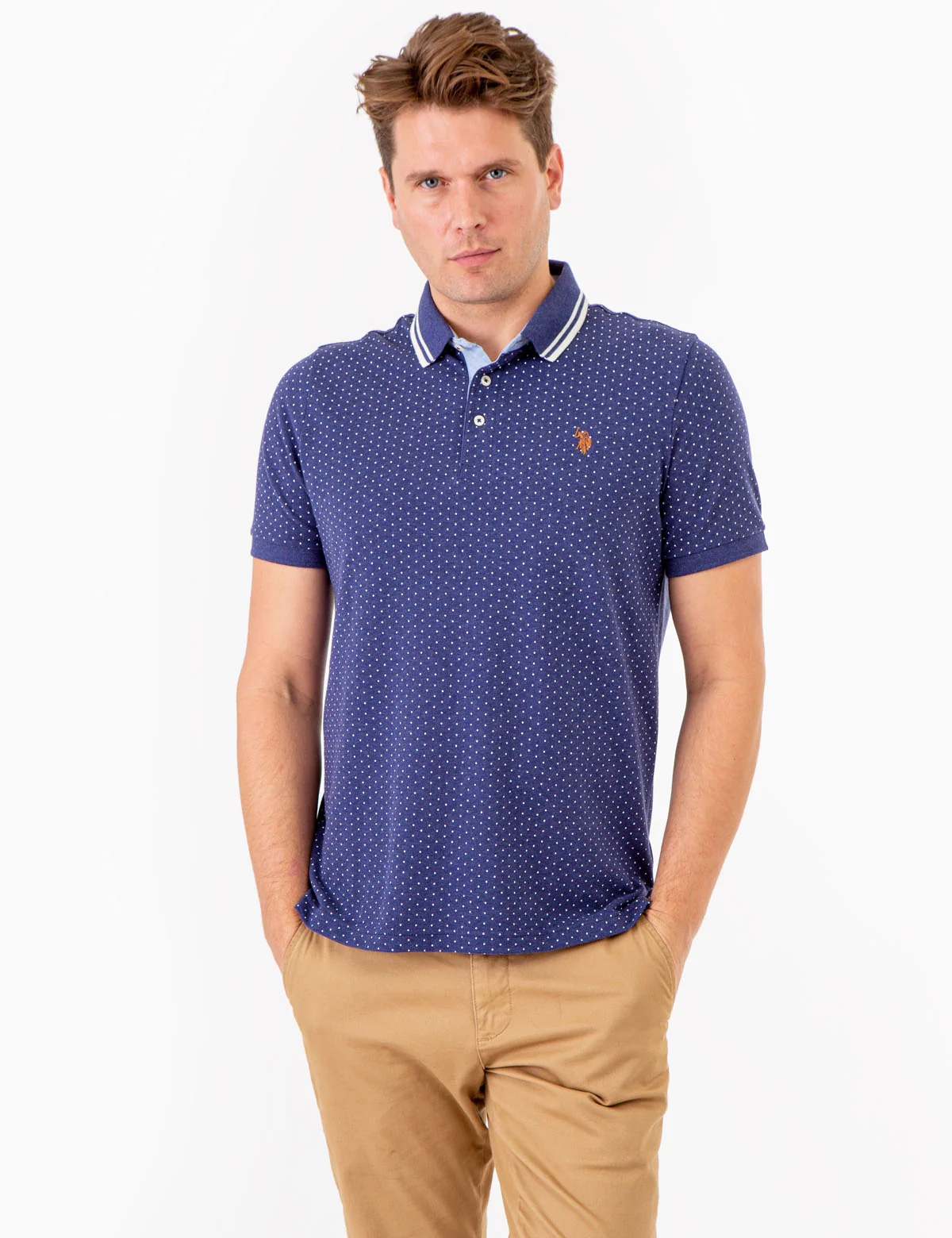 DOT PRINT POLO SHIRT