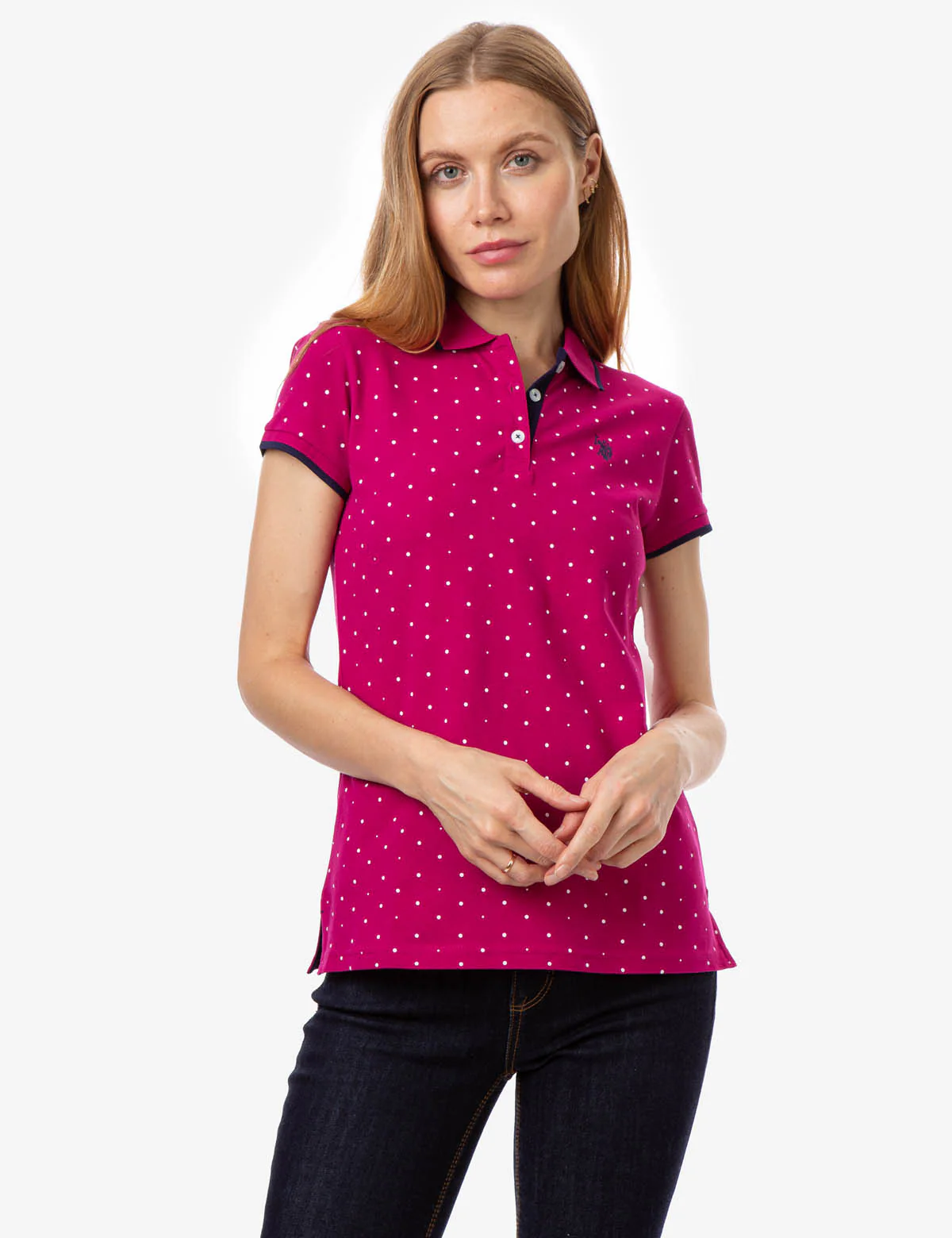 DOT PRINT POLO SHIRT