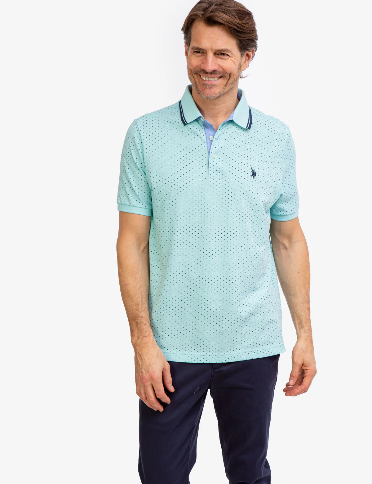 DOT PRINT POLO SHIRT