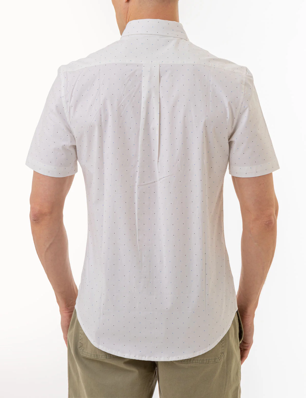 DOT PRINT POPLIN SHORT SLEEVE SHIRT - Image 4