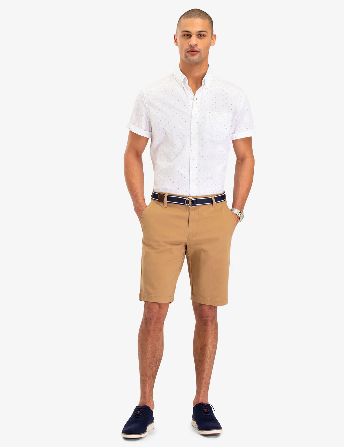 DOT PRINT POPLIN SHORT SLEEVE SHIRT - Image 2
