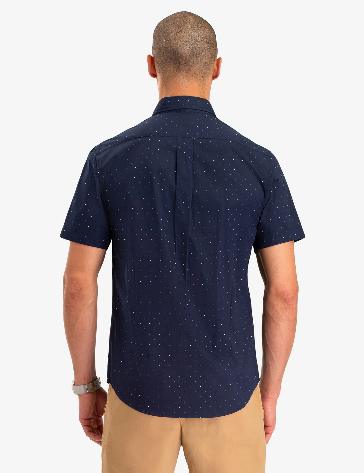 DOT PRINT POPLIN SHORT SLEEVE SHIRT - Image 8