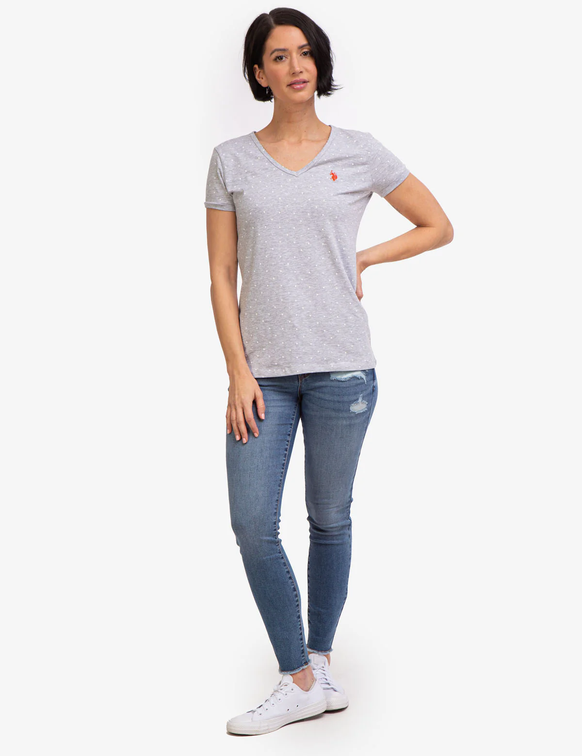 DOT V-NECK T-SHIRT - Image 2