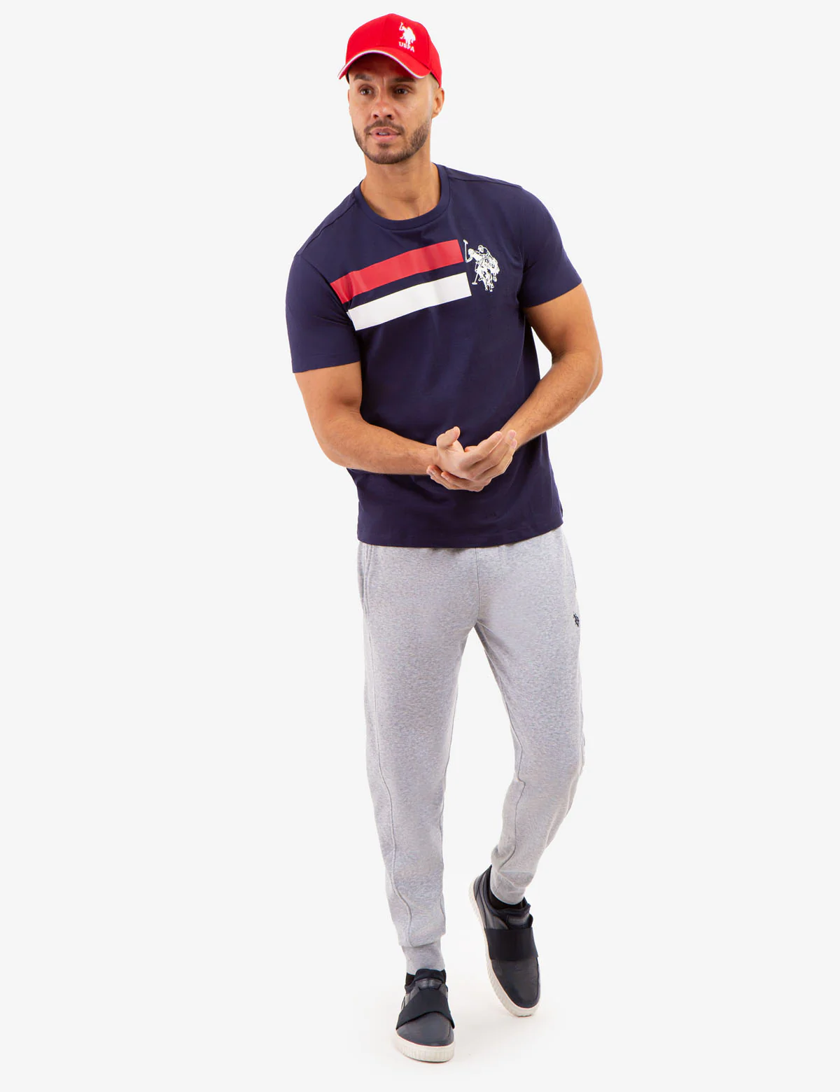 DOUBLE LINEAR GRAPHIC LOGO T-SHIRT - Image 4
